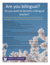 UW bilingual teacher certificate program
