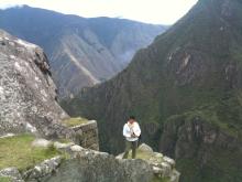 Photo of María Gillman at Machu Pichhu