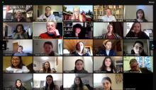 Some of the Attendees via Zoom at Crossroads Bilingual Poetry Reading