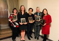 Maria Gillman with 2019 WAFLT award winners
